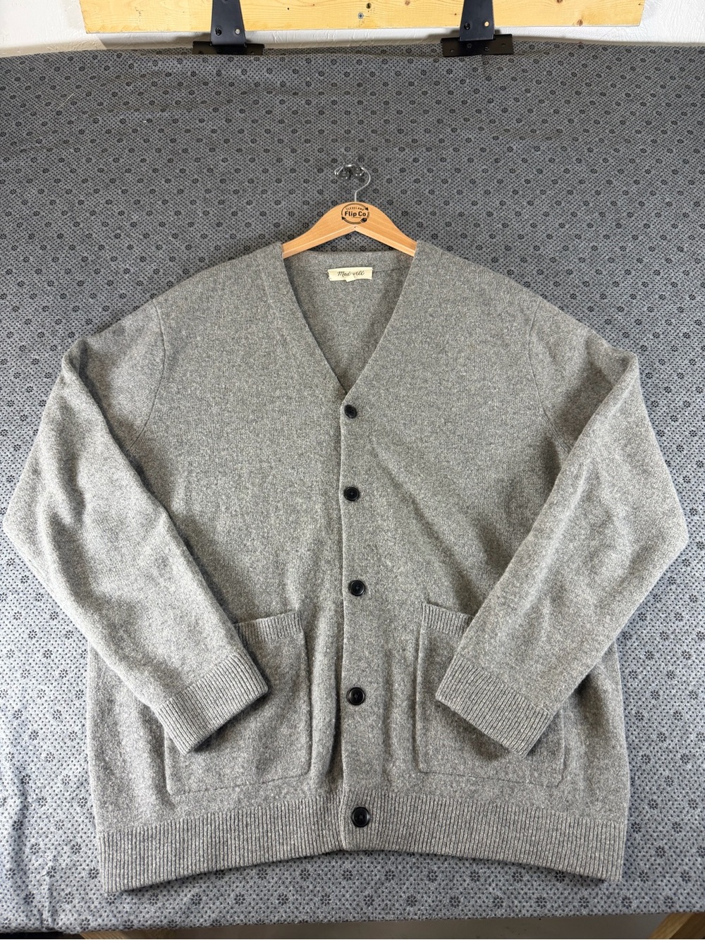 Madewell Heather Gray Button-Up Cardigan - Picture 2 of 9